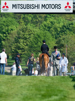 Leaving the Dressage arena
