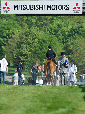 Leaving the Dressage arena