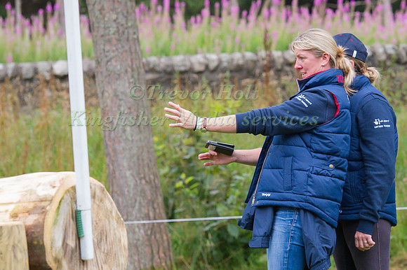 Nicola Wilson Walking the Cross Country Course