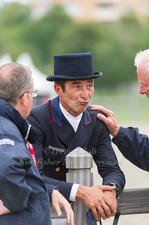 Lionel Guyon after a dissapointing dressage test