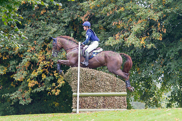 Allison Springer (USA) riding Arthur competing in the Cross Country Phase
