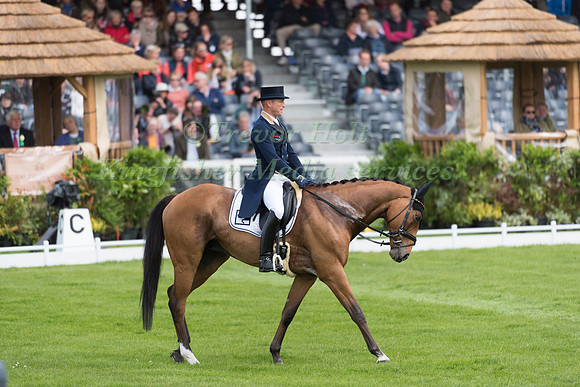 Michael Jung (GER) riding La Biosthetique Sam FBW in the Dressage phase  of  the 2017 Mitsubishi Motors  Badminton Horse Trials