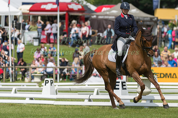 JEANETTE BRAKEWELL (GBR) AND FOREVER RED TAKING PART IN THE DRESSAGE PHASE OF THE  CCI THREE STAR COMPETITION AT THE 2017 EQUI-TREK BRAMHAM INTERNATIONAL HORSE TRIALS