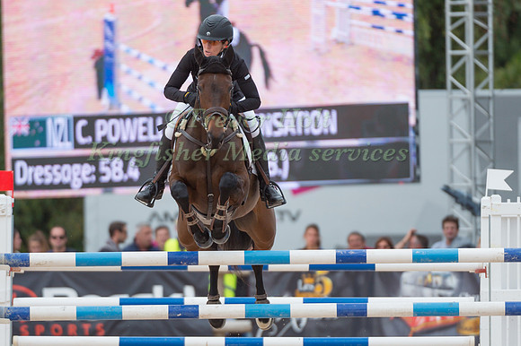 Caroline Powell (NZL) riding Spice Sensation