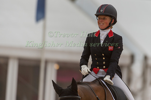 ROSALIND CANTER (GBR) AND ZENSHERA TAKING PART IN THE DRESSAGE P