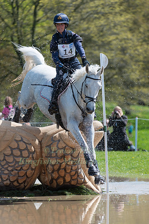 VITTORIA  PANIZZON (ITA) RIDING  BOROUGH PENNYZ COMPETING IN THE CROSS COUNTRY PHASE OF THE  EVENT RIDERS MASTERS COMPETITION AT THE  2017 DODSON AND HORRELL CHATSWORTH INTERNATIONAL HORSE TRIAL.