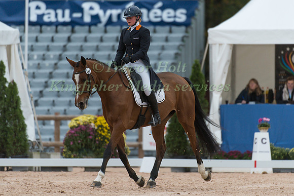 Althea Bleekman of the Netherlands riding Auriella