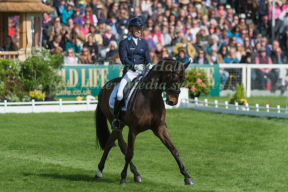 Andrew Hoy (AUS) riding Rutherglen in the Dressage phase  of  the 2017 Mitsubishi Motors  Badminton Horse Trials