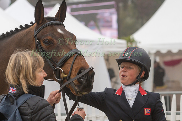ROSALIND CANTER (GBR) AND ZENSHERA TAKING PART IN THE DRESSAGE P