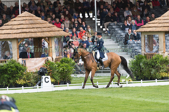 Michael Jung (GER) riding La Biosthetique Sam FBW in the Dressage phase  of  the 2017 Mitsubishi Motors  Badminton Horse Trials