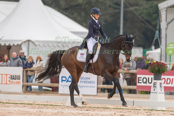 YASMIN INGHAM (GBR) AND NIGHT LINE TAKING PART IN THE DRESSAGE P