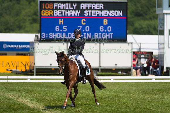 Bethany Stephenson (GBR) riding Family Affaer