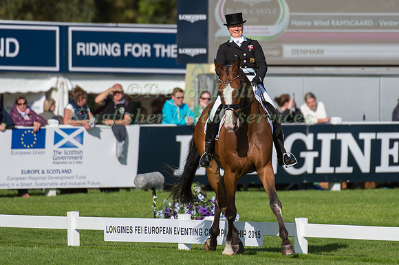 Hanne Wind Ramsgaard of Denmark riding Vestervangs Arami