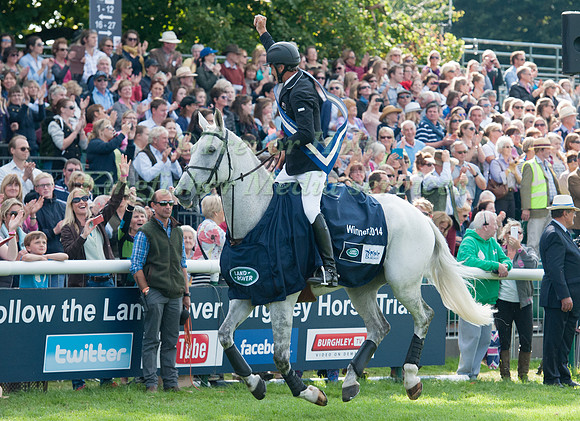 Andrew Nicholson takes a lap of honour