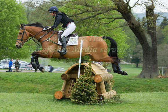 PIGGY FRENCH  RIDING  COOLEY MONSOON COMPETING IN THE CROSS COUNTRY PHASE OF THE  CIC ONE STAR COMPETITION AT THE  2017 DODSON AND HORRELL CHATSWORTH INTERNATIONAL HORSE TRIAL.