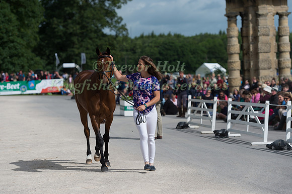 KATIE PRESTON (GBR) AND TEMPLAR JUSTICE AT THE EQUI-TREK CCI *** FINAL HORSE INSPECTION OF THE 2017 BRAMHAM INTERNATIONAL HORSE TRIALS