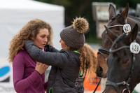 DANIELLE DUNN (GBR) GETS READY FOR THE FINAL HORSEINSPECTION AT