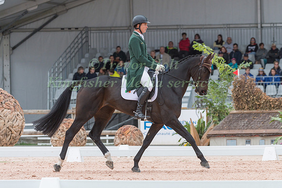 PADRAIG  MCCARTHY AND FALLULAH TAKING PART IN THE DRESSAGE PHASE