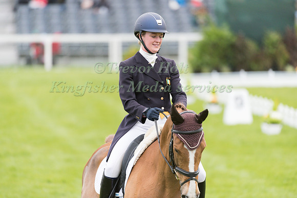 Clare Abbott (IRL) riding Euro Prince in the Dressage phase  of  the 2017 Mitsubishi Motors  Badminton Horse Trials