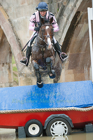Georgie Spence (GBR) riding Wii Limbo competing in the Cross Country Phase