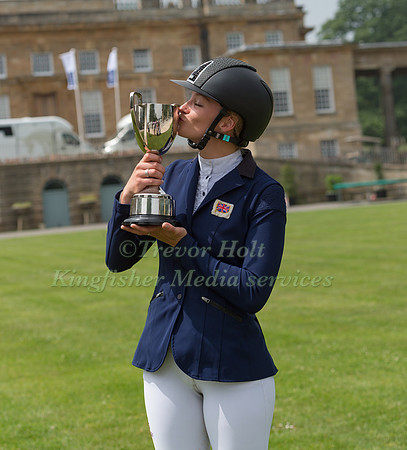 EMILY KING WITH THE BRAMHAM U25 CCI*** TROPHY.