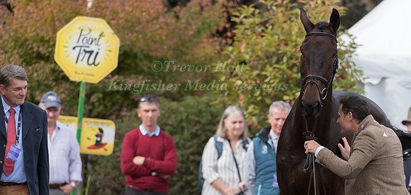 ALEXANDER BRAGG AND KING OF THE MILL  AT THE FINAL HORSE INSPECT