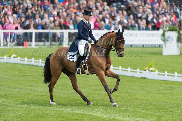 Michael Jung (GER) riding La Biosthetique Sam FBW in the Dressage phase  of  the 2017 Mitsubishi Motors  Badminton Horse Trials