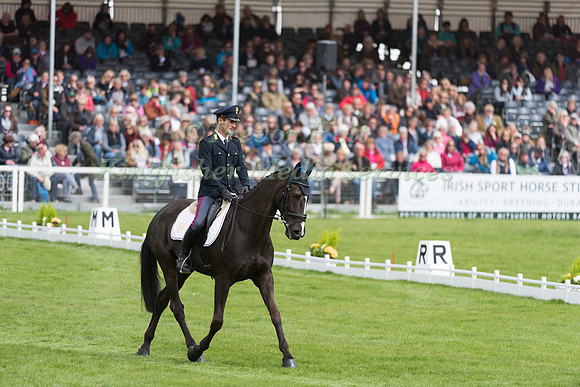 Pietro Sandei (ITA) riding Mouse  in the Dressage phase  of  the 2017 Mitsubishi Motors  Badminton Horse Trials