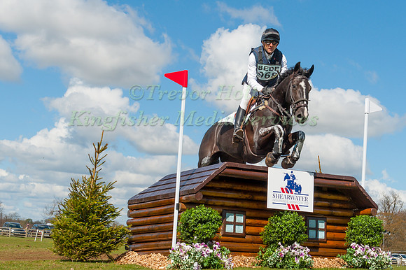Bill  Levett (AUS) riding Natasha VII