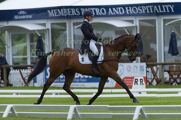 EMILY PARKER (GBR) AND COOLEY ZEST TAKING PART IN THE DRESSAGE PHASE OF THE  CCI THREE STAR COMPETITION AT THE 2017 EQUI-TREK BRAMHAM INTERNATIONAL HORSE TRIALS