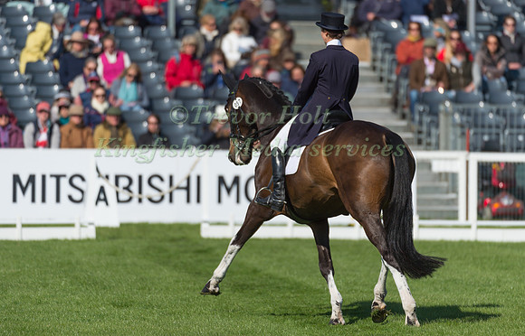 Becky Woolven (GBR) riding Charlton Down Riverdance in the Dressage phase  of  the 2017 Mitsubishi Motors  Badminton Horse Trials