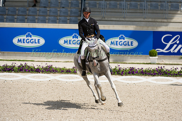 Paul Tapner riding Kilronan taking part in the dressage test