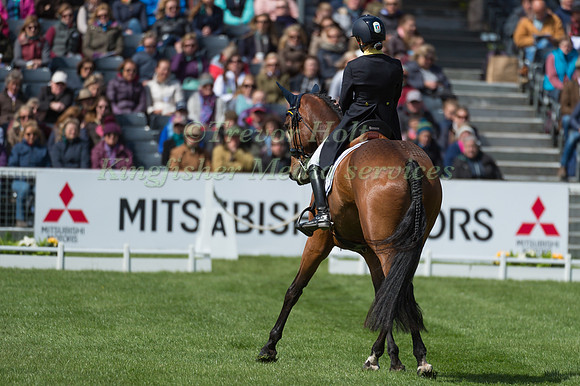 Arianna Schivo ITALY riding Quefira de l'Ormeau in the Dressage phase  of  the 2017 Mitsubishi Motors  Badminton Horse Trials