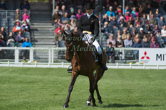 Danielle Dunn (GBR) riding Zocarla BLH in the Dressage phase  of  the 2017 Mitsubishi Motors  Badminton Horse Trials