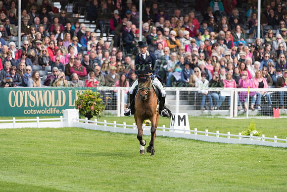 Michael Jung (GER) riding La Biosthetique Sam FBW in the Dressage phase  of  the 2017 Mitsubishi Motors  Badminton Horse Trials