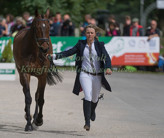SAMMI  BIRCH (AUS) AND HUNTER VALLEY II AT THE EQUI-TREK CCI *** FINAL HORSE INSPECTION OF THE 2017 BRAMHAM INTERNATIONAL HORSE TRIALS