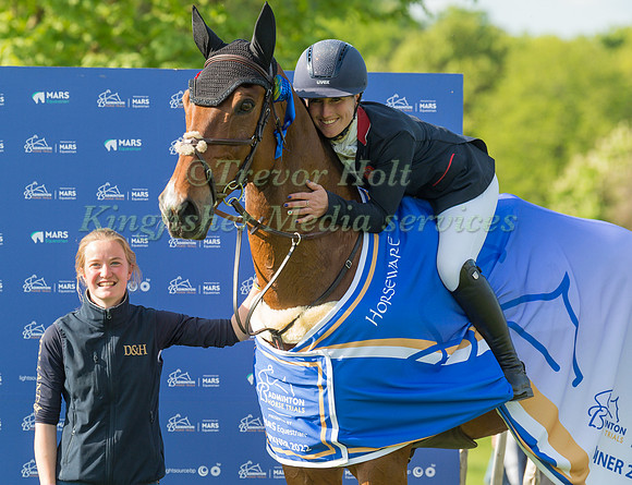 Laura Collett (GBR) and London 52 with groom Tilly Hughes