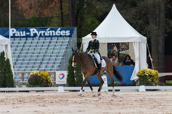 Victoria Madsen of Great Britain riding By Crikey