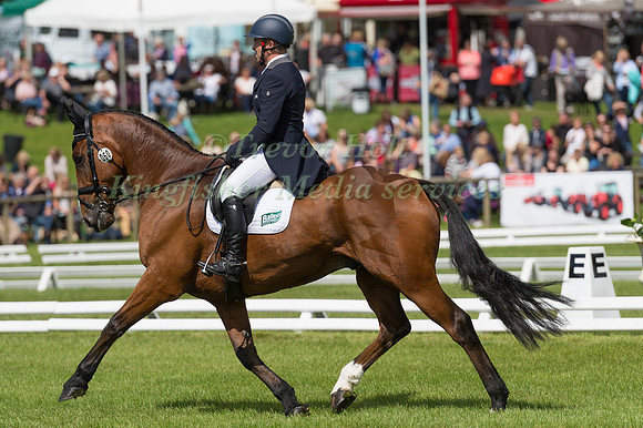 BEN HOBDAY (GBR) AND MULRYS ERROR TAKING PART IN THE DRESSAGE PHASE OF THE  CCI THREE STAR COMPETITION AT THE 2017 EQUI-TREK BRAMHAM INTERNATIONAL HORSE TRIALS