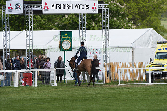 Michael Jung (GER) riding La Biosthetique Sam FBW in the Dressage phase  of  the 2017 Mitsubishi Motors  Badminton Horse Trials