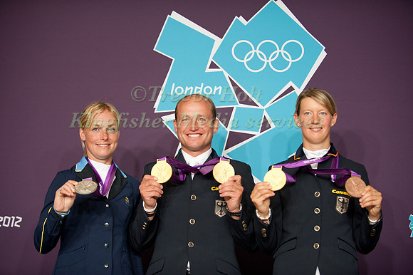 Michael Jung , Sara Algotsson Ostholt and Sandra Auffarth