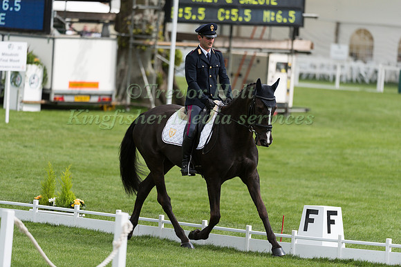 Pietro Sandei (ITA) riding Mouse  in the Dressage phase  of  the 2017 Mitsubishi Motors  Badminton Horse Trials