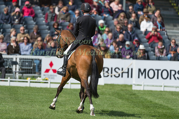 Paul Sims (GBR) riding Glengarnock in the Dressage phase  of  the 2017 Mitsubishi Motors  Badminton Horse Trials