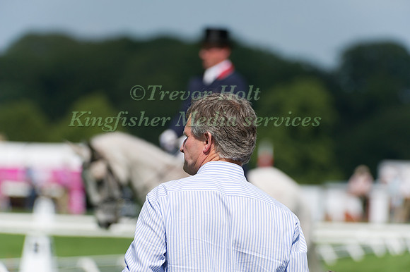 Andrew Cawthray watching Oliver Townend