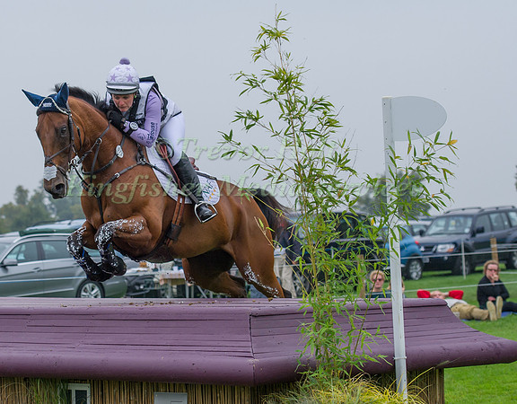 Gemma Tattersall (GBR) riding Arctic Soul competing in the Cross Country Phase