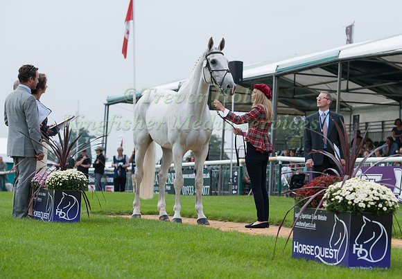 Louisa Milne Home (GBR) and King Eider at the 1st Horse Inspection