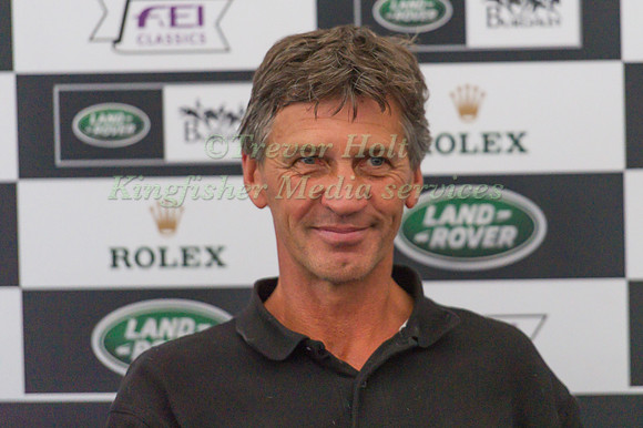 Andrew Nicholson at the press Conference after the Cross Country