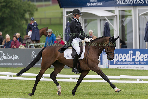 JESSE  CAMPBELL (NZL) AND CLEVELAND TAKING PART IN THE DRESSAGE PHASE OF THE  CCI THREE STAR COMPETITION AT THE 2017 EQUI-TREK BRAMHAM INTERNATIONAL HORSE TRIALS e