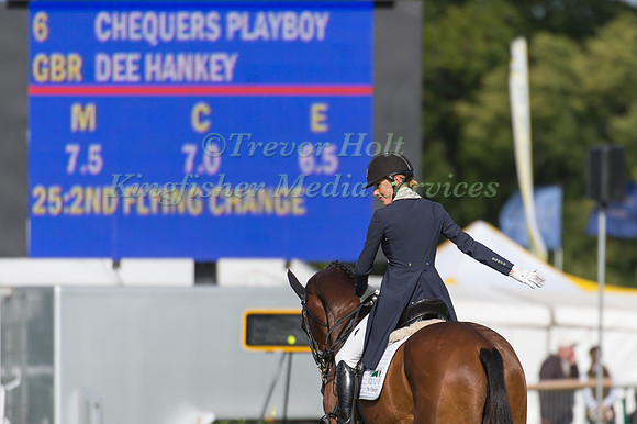 Dee Hankey (GBR) and  Chequers Playboy