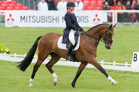 Jeanette Brakewell (GBR) riding Lets Dance taking part in the dr